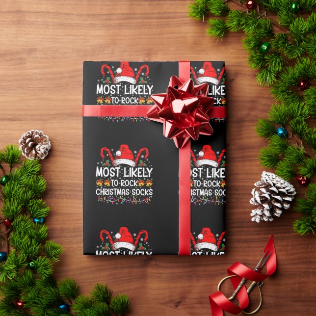 Papier Cadeau Plus susceptible de déchirer des chaussettes de No (Cadeau de vacances)