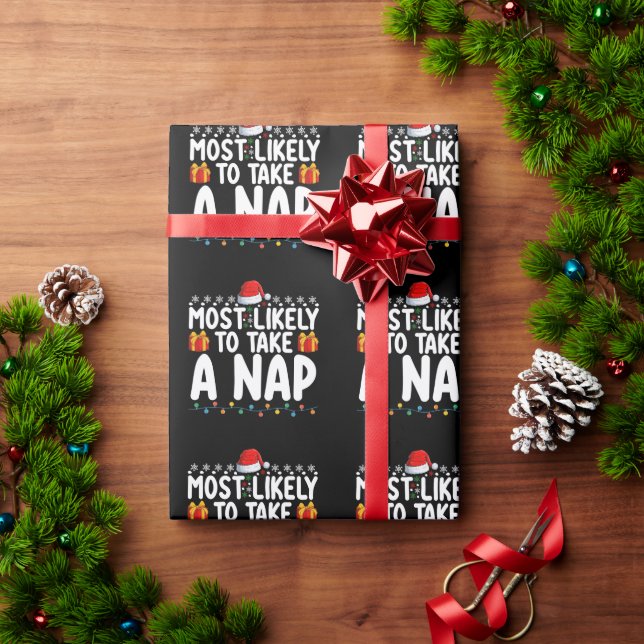 Papier Cadeau Plus susceptible de faire une sieste Vacances de N (Cadeau de vacances)