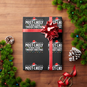 Papier Cadeau Plus susceptible de lire un livre jusqu'à Noël