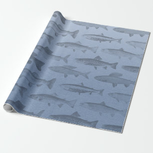 Papier Cadeau Plutôt Pêcher Motif de poisson personnalisé
