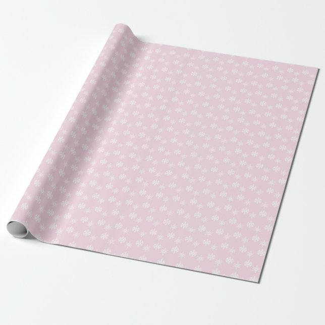 Papier Cadeau Pneus roses et blancs rustiques (Déroulé)