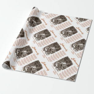 Papier Cadeau Poème Jabberwocky de Lewis Carroll (Adder noir)