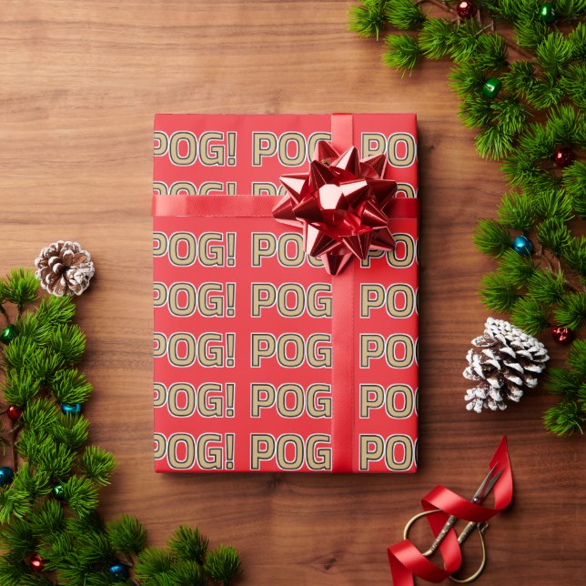 Papier Cadeau Pog! Text Wrapping Paper - Luca Kaneshiro Fan Art (Cadeau de vacances)