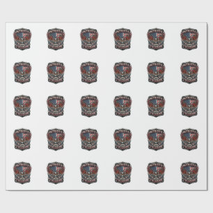 Papier Cadeau Poignées de liberté patriotique Vélo Route Liberté