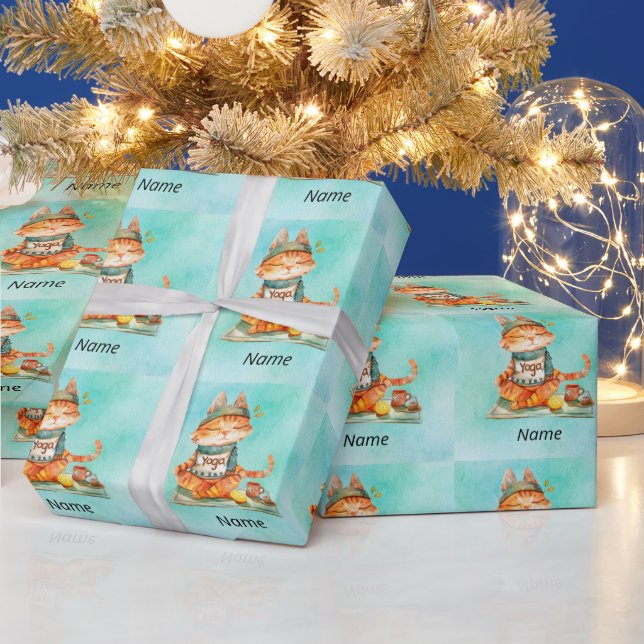 Papier Cadeau Poing de chat Yoga (Vacances)