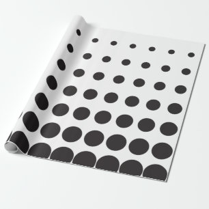 Papier Cadeau Point motif demi-ton moderne rétro