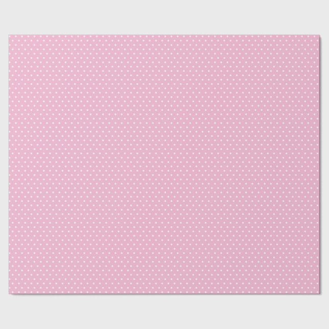 Papier Cadeau Point Polka rose (Couture)