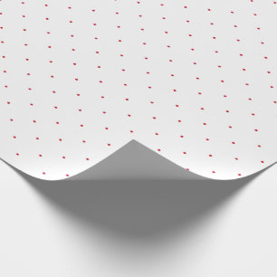 Papier Cadeau Point Polka rouge