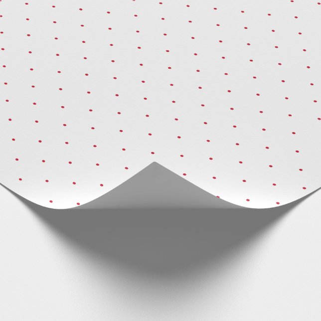 Papier Cadeau Point Polka rouge (Coin)