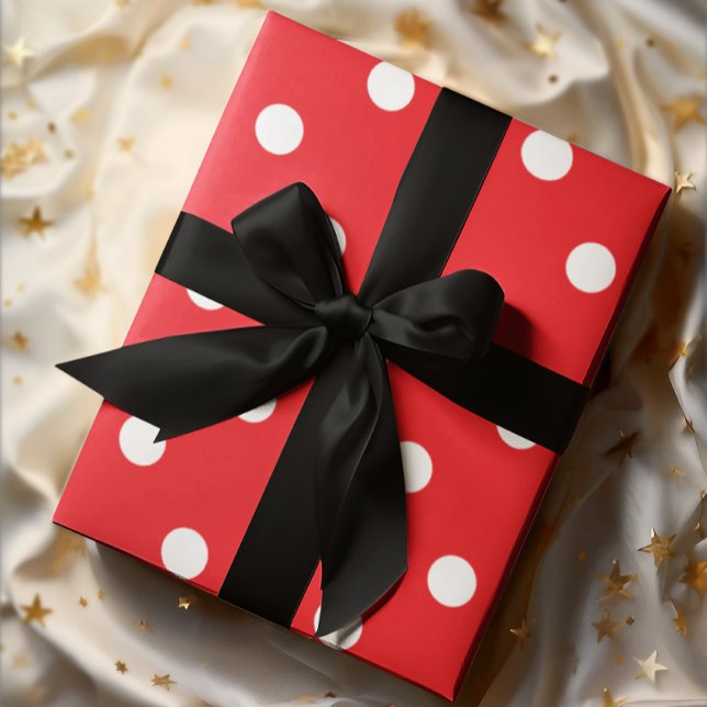 Papier Cadeau Point rouge (Créateur téléchargé)
