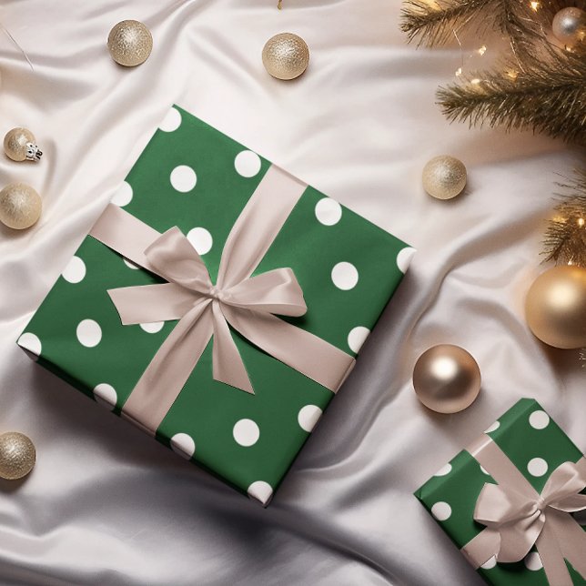 Papier Cadeau Point vert (Créateur téléchargé)