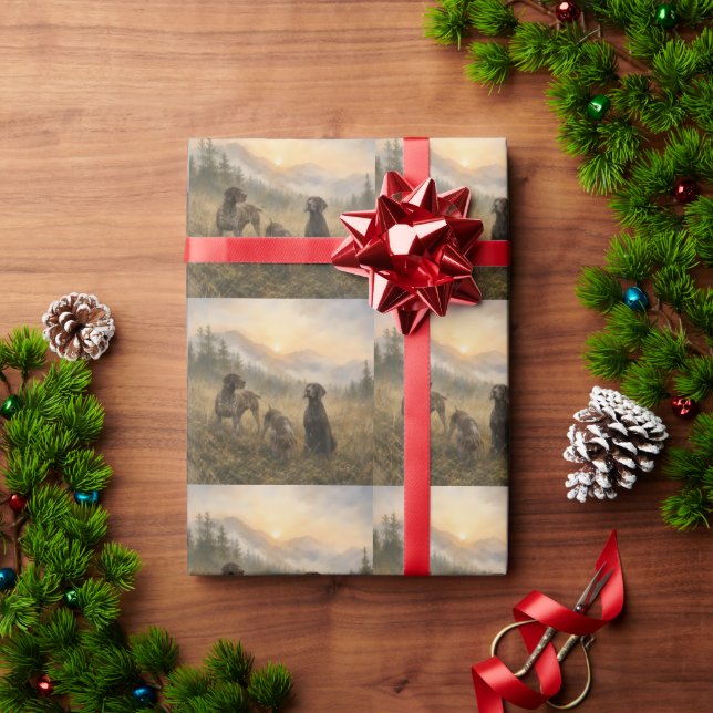 Papier Cadeau Pointer allemand - Collection de chasse (Cadeau de vacances)