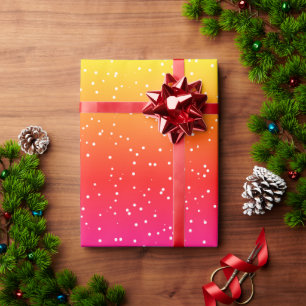 Papier Cadeau Points blancs motifs modernes arc-en-ciel