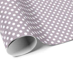 Papier Cadeau Points blancs sur fond violet de brouillard marin