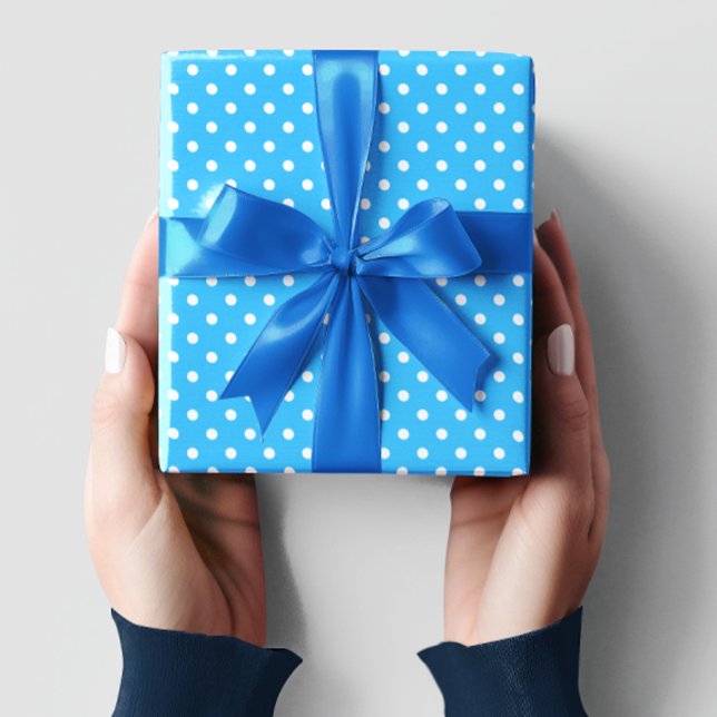 Papier Cadeau Points bleus (Créateur téléchargé)