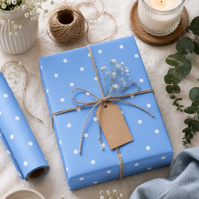 Papier Cadeau Points bleus Maya  (Créateur téléchargé)