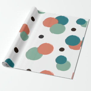 Papier Cadeau Points colorés esthétiques