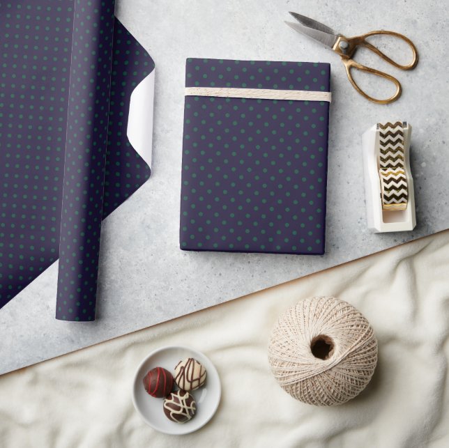 Papier Cadeau Points de polka lunatiques (petits) (Artisanat)
