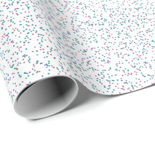 Papier Cadeau Points de ressort colorés