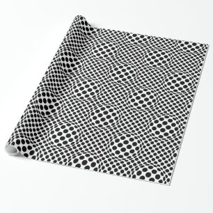 Papier Cadeau Points d'Op-Art