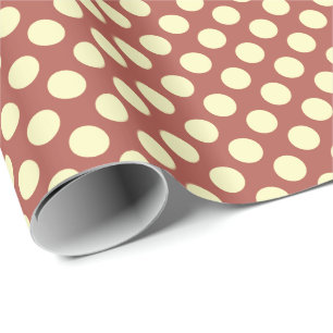 Papier Cadeau Points du milieu du siècle - Couleurs de la Terre,