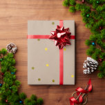 Papier Cadeau Points Faux Gold Confetti tendance<br><div class="desc">Conception de points confettis tendance et chic.</div>