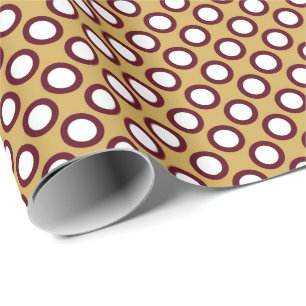 Papier Cadeau Points tournés, caramel, crème et chocolat