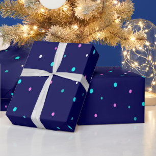Papier Cadeau Pois céleste