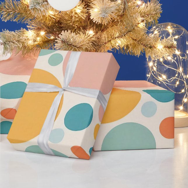 Papier Cadeau Pois coloré (Vacances)