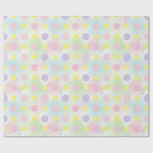 Papier Cadeau Pois doux sur un arrière - plan pastel par Natasha