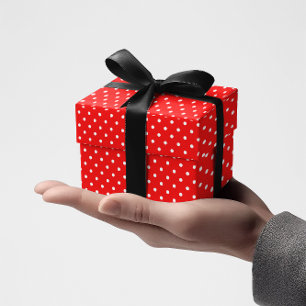 Papier Cadeau Pois minuscules rouges et blancs