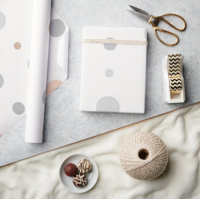 Papier Cadeau Pois pastel multicolores (Artisanat)