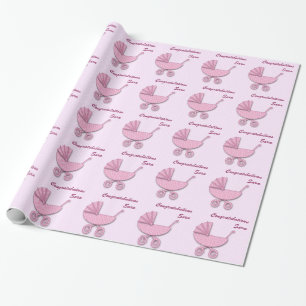 Papier Cadeau pois rose