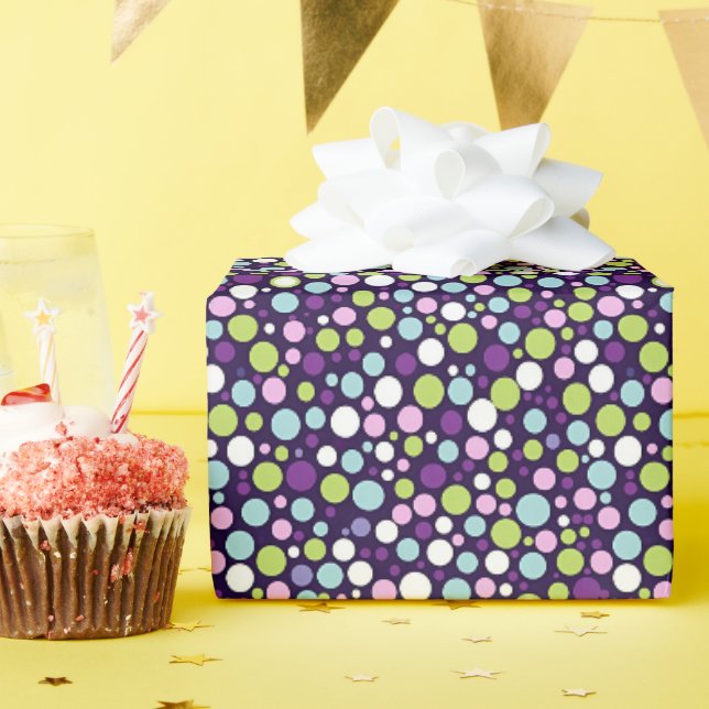 Papier Cadeau Pois super (Fête d'anniversaire)