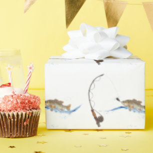 Papier Cadeau poisson à l'hameçon