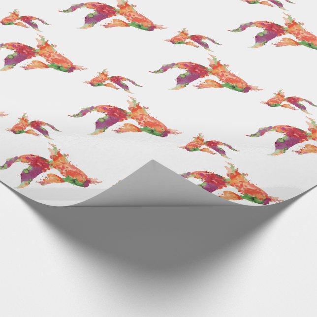 Papier Cadeau poisson d'eau (Coin)