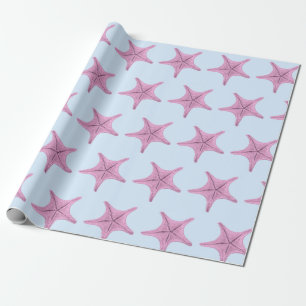 Papier Cadeau Poisson-étoile rose