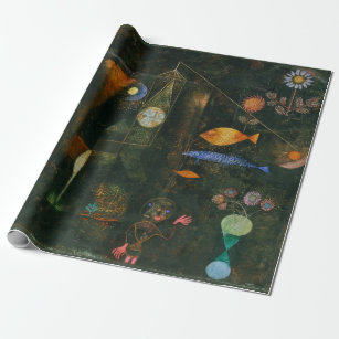 Papier Cadeau Poisson magique - Paul Klee