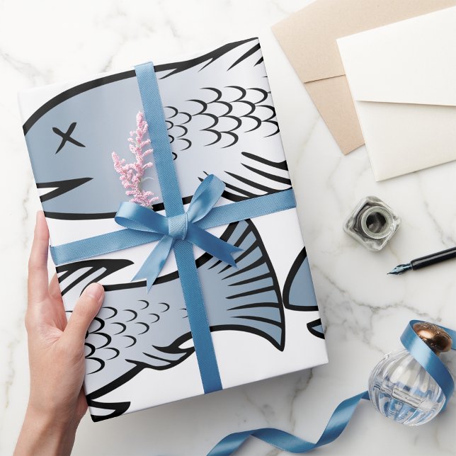 Papier Cadeau Poisson mort (Créateur téléchargé)