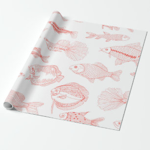 Papier Cadeau Poissons