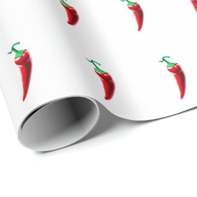 Papier Cadeau Poivre rouge chili (Coin rond)