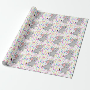 Papier Cadeau POKER DES Éléphants