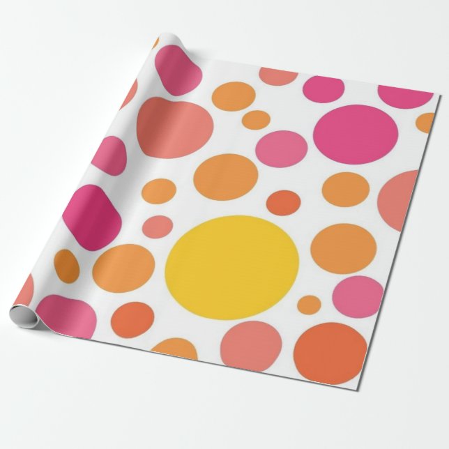 Papier Cadeau Polka dot (Déroulé)