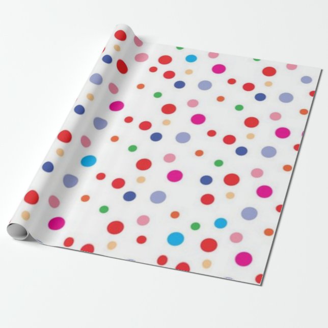 Papier Cadeau Polka dot (Déroulé)