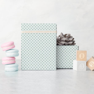 Papier Cadeau Polka Dot au Coin du Feu (Nébuleuse Cosmique Blanc