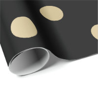 Polka petites pointes rayures Black Sepia Faux Gol