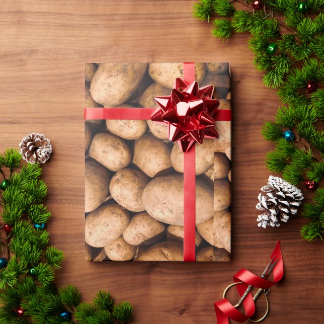 Papier Cadeau Pomme de terre (Cadeau de vacances)