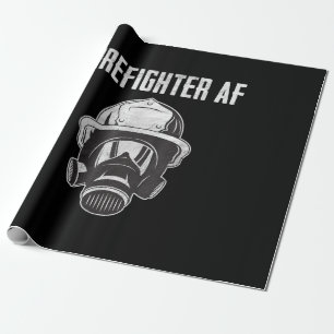 Papier Cadeau Pompier AF   Masque gaz   Funny Firefighter