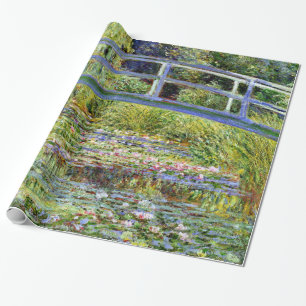 Papier Cadeau Pont japonais Fine Monet & Water-Lily Pond