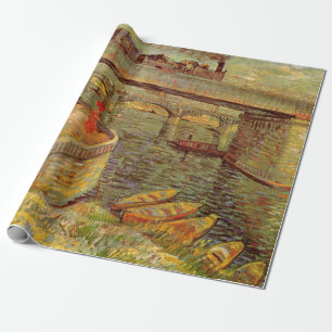 Papier Cadeau Ponts sur la Seine, Asnieres de Vincent van Gogh